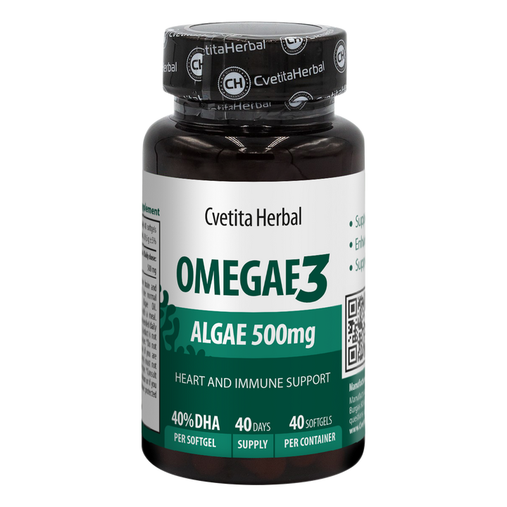 Omega 3 Algae Softgel - Omegae3 (60 / 40 kapslí)