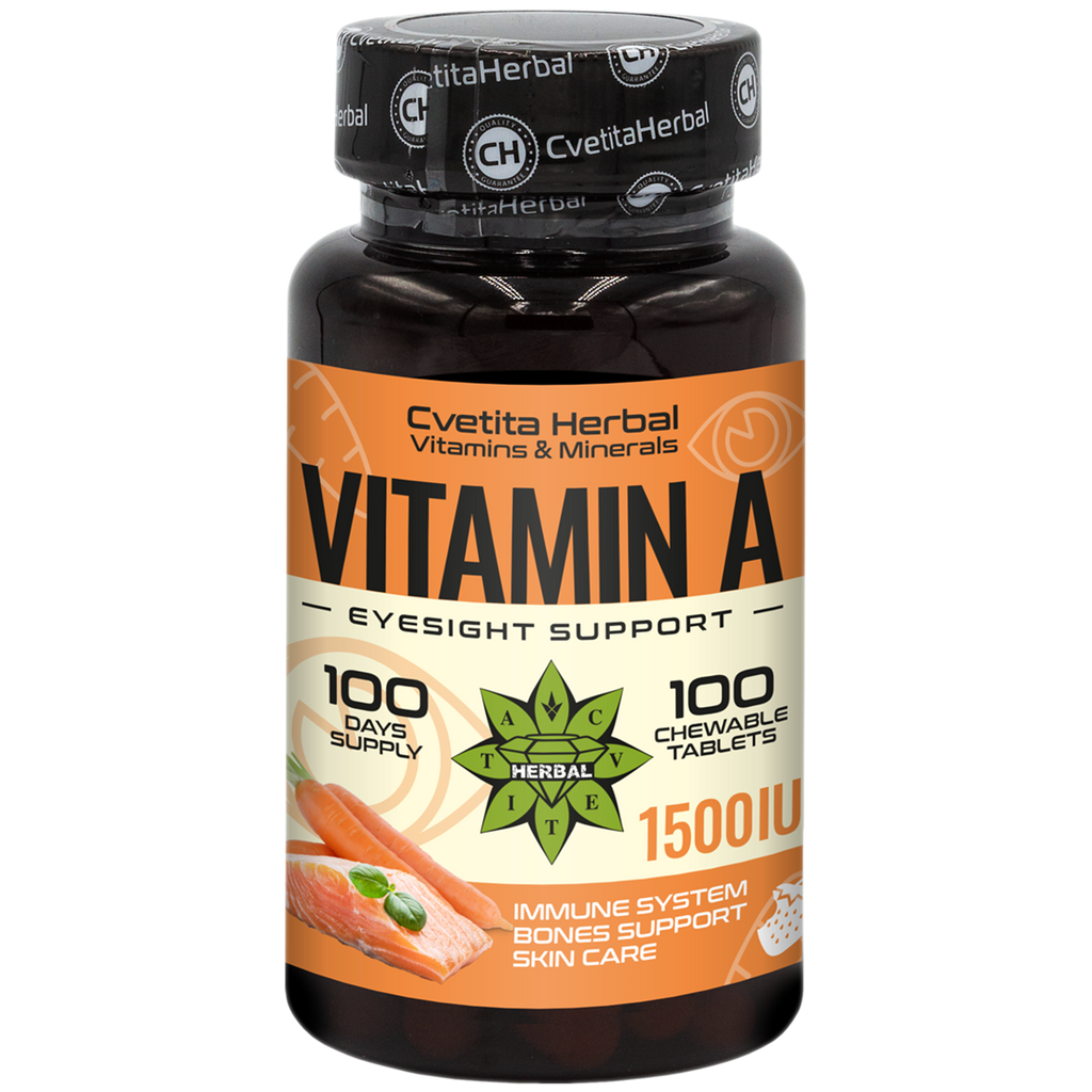 Vitamin A - žvýkací (100 tablet 1500 IU)
