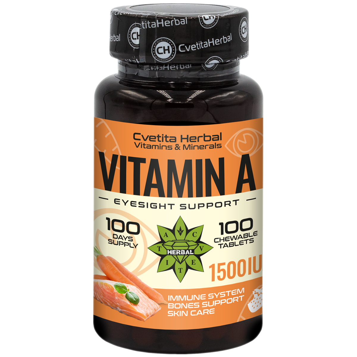Vitamin A - žvýkací (100 tablet 1500 IU)