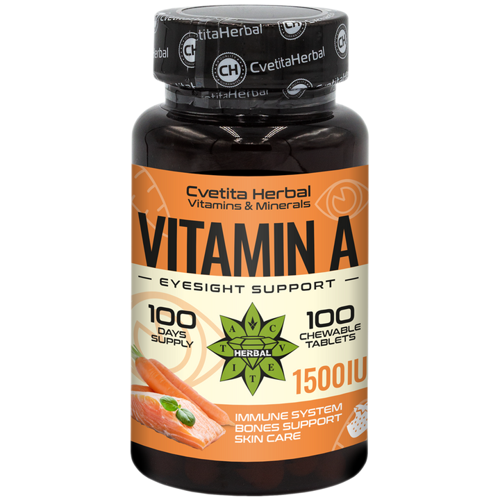 Vitamin A - žvýkací (100 tablet 1500 IU)