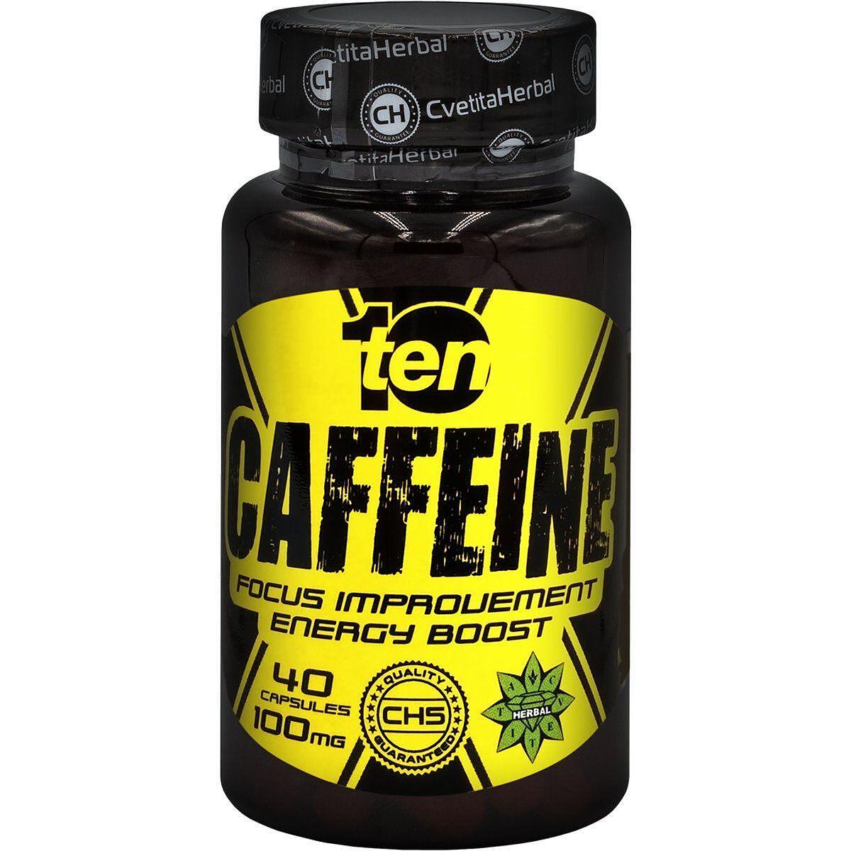 Caffeine - Caffeine 10/ten (40 kapslí x 100 mg)
