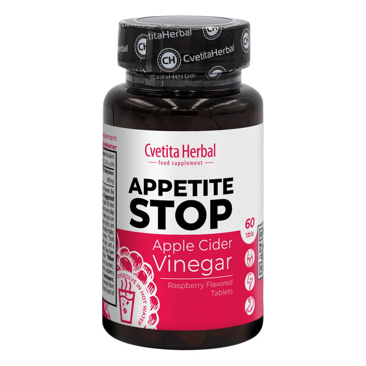 Apple Cider Vinegar "Raspberry" - Appetite Stop (60 tablet)
