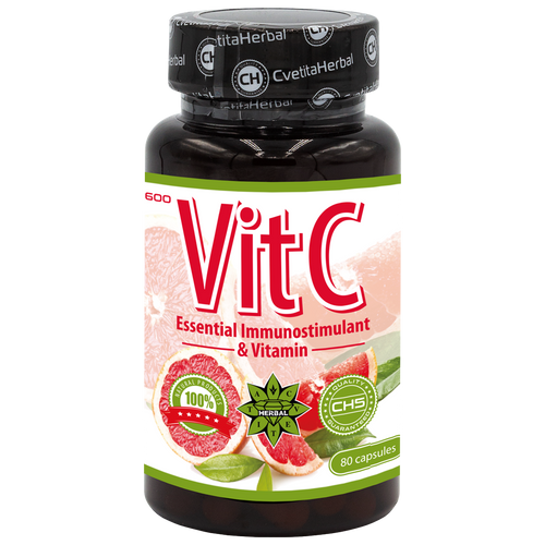 Vitamín C - Vitamín C (30 / 80 kapslí х 600 mg)