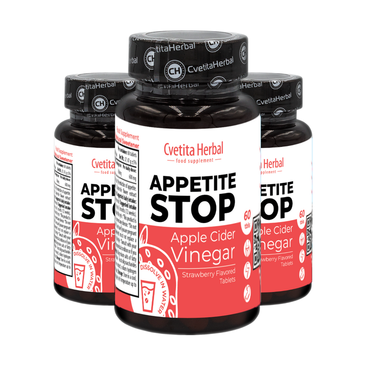 Jablečný ocet "Jahoda" - Appetite Stop (60 tablet)