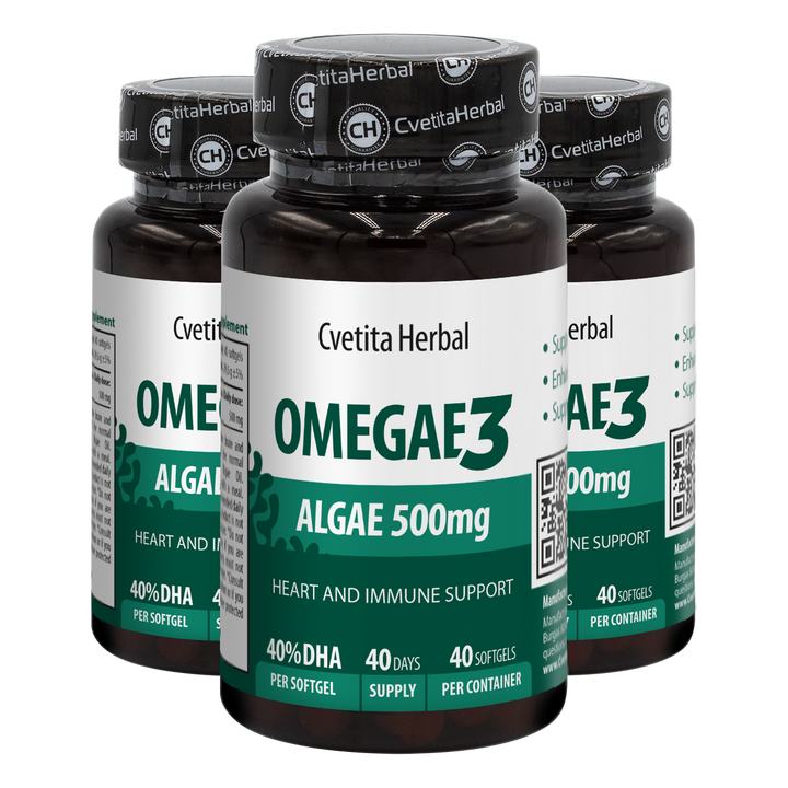 Omega 3 Algae Softgel - Omegae3 (60 / 40 kapslí)
