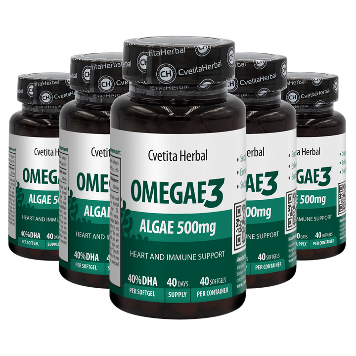 Omega 3 Algae Softgel - Omegae3 (60 / 40 kapslí)