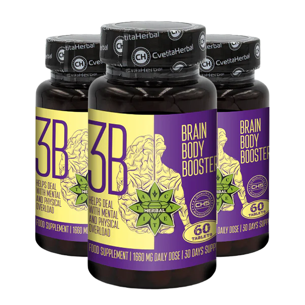 Taurin a sibiřský ženšen - Brain Body Booster (60 tablet x 1660 mg)