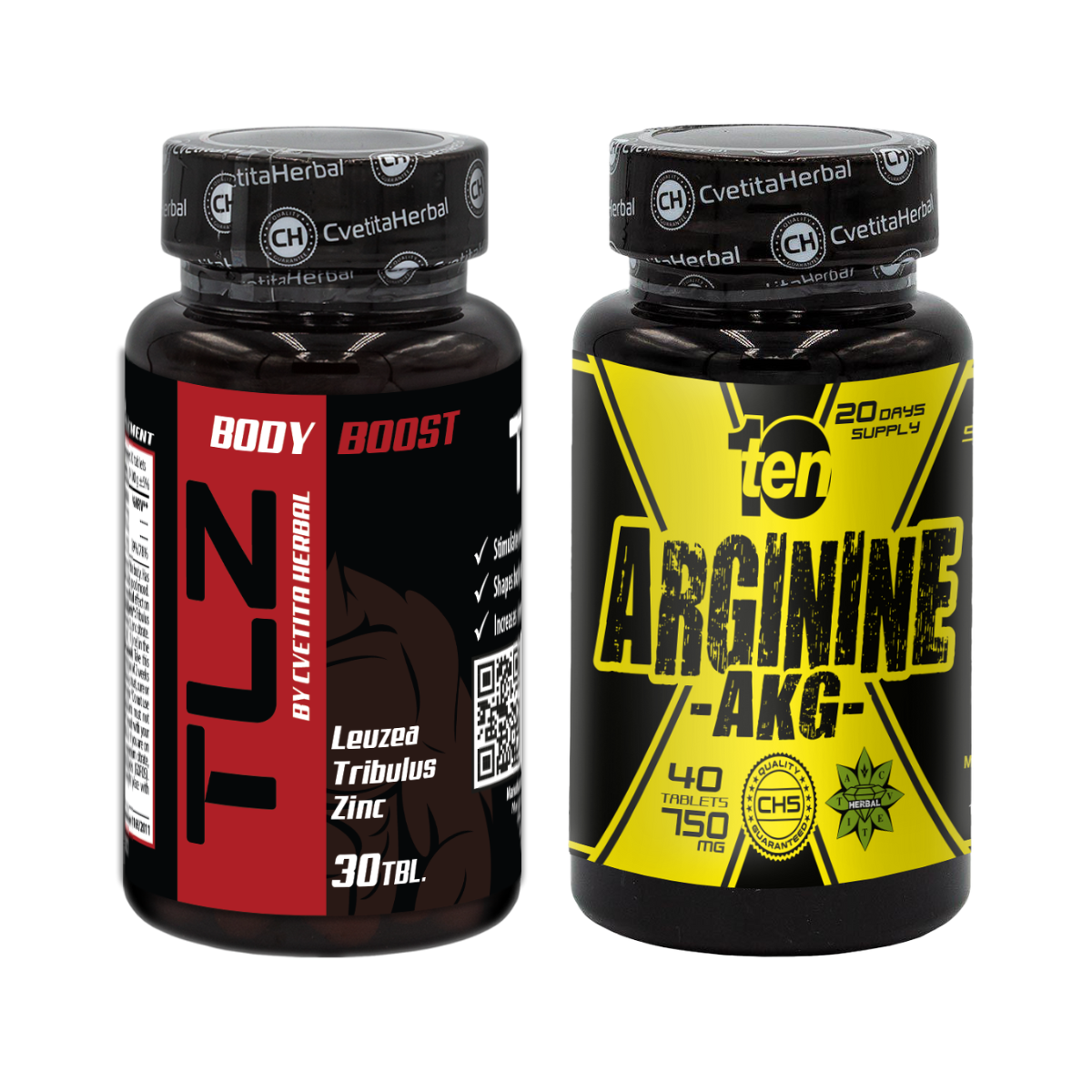COMBO BALÍČEK: TLZ (Tribulus, Leuzea, Zinek) + TEN Arginine 40 tablet