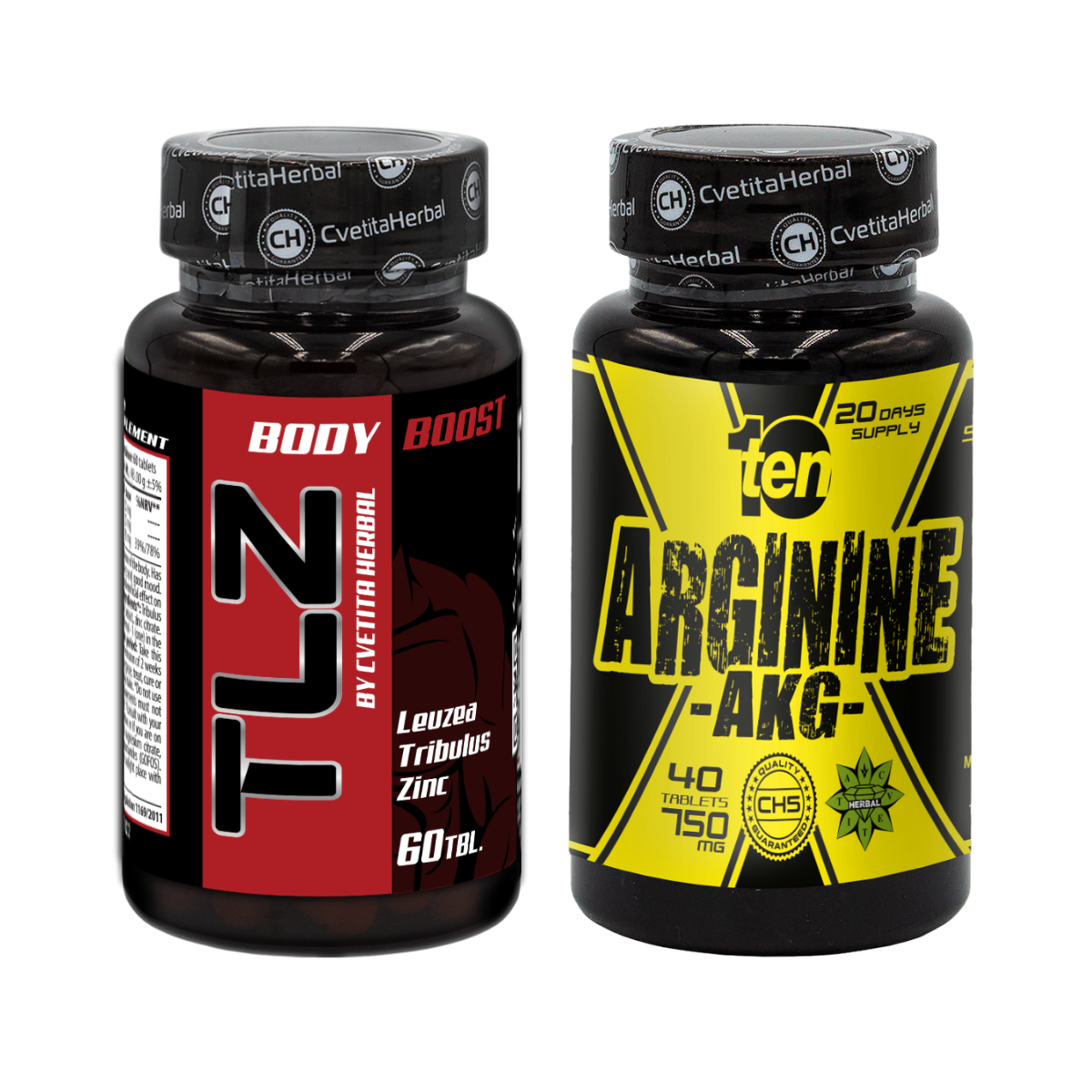 COMBO BALÍČEK: TLZ (Tribulus, Leuzea, Zinek) + TEN Arginine 40 tablet