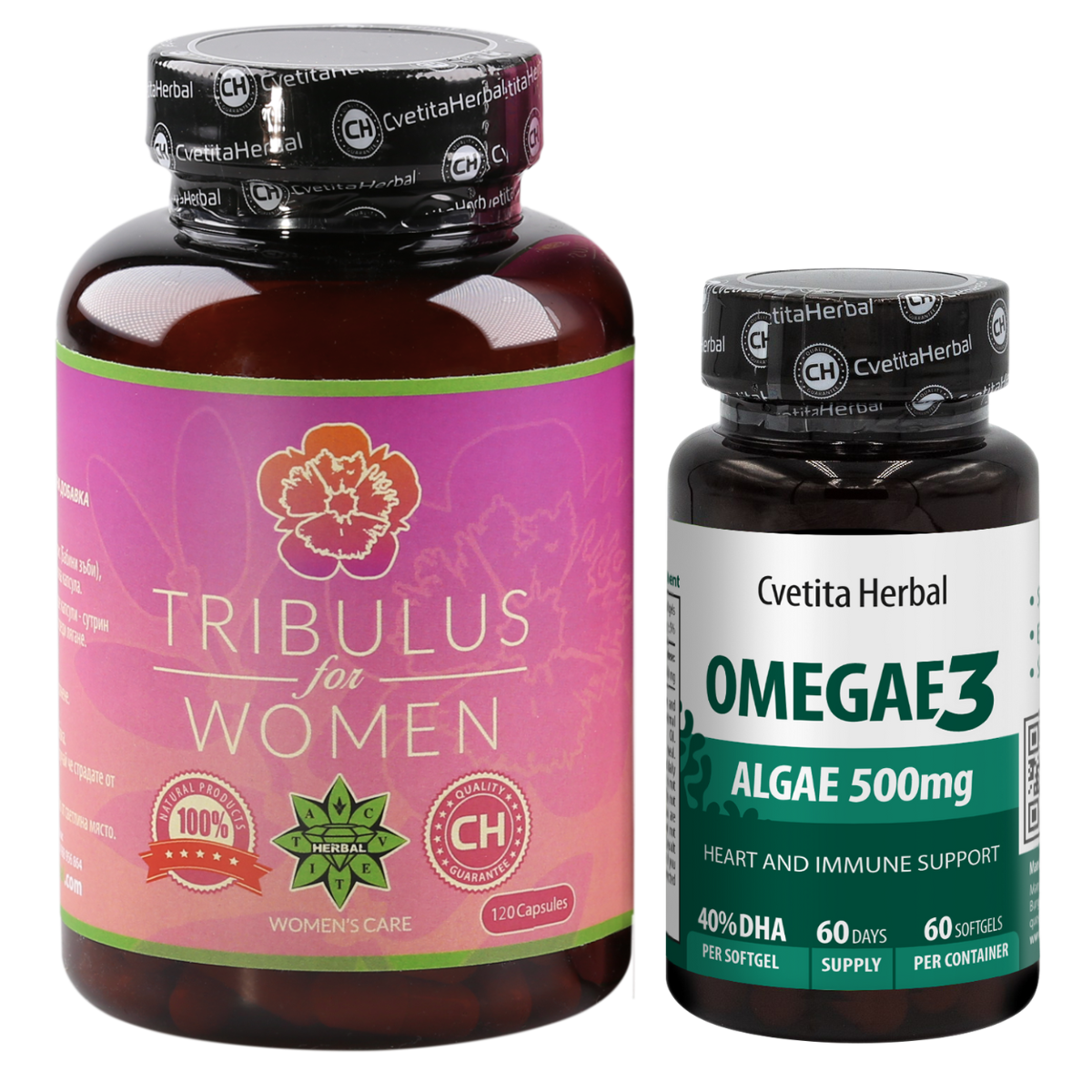 COMBO BALÍČEK PRO ŽENY: Tribulus Women + Omegae 3