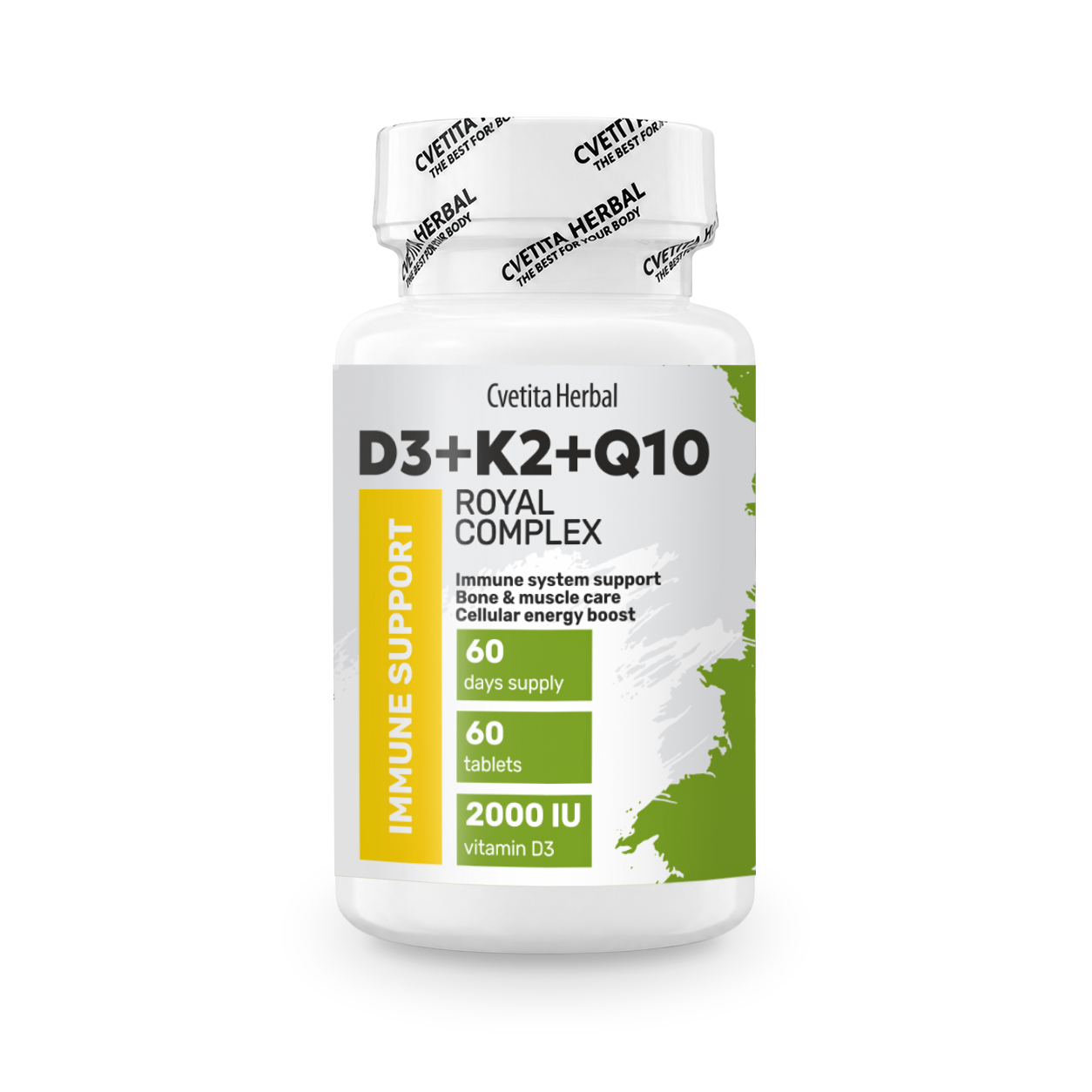 Vitamin D3 + K2 + Q10 (60 tablet)