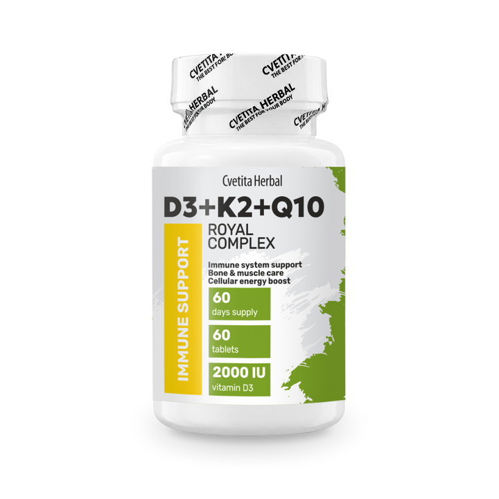Vitamin D3 + K2 + Q10 (60 tablet)