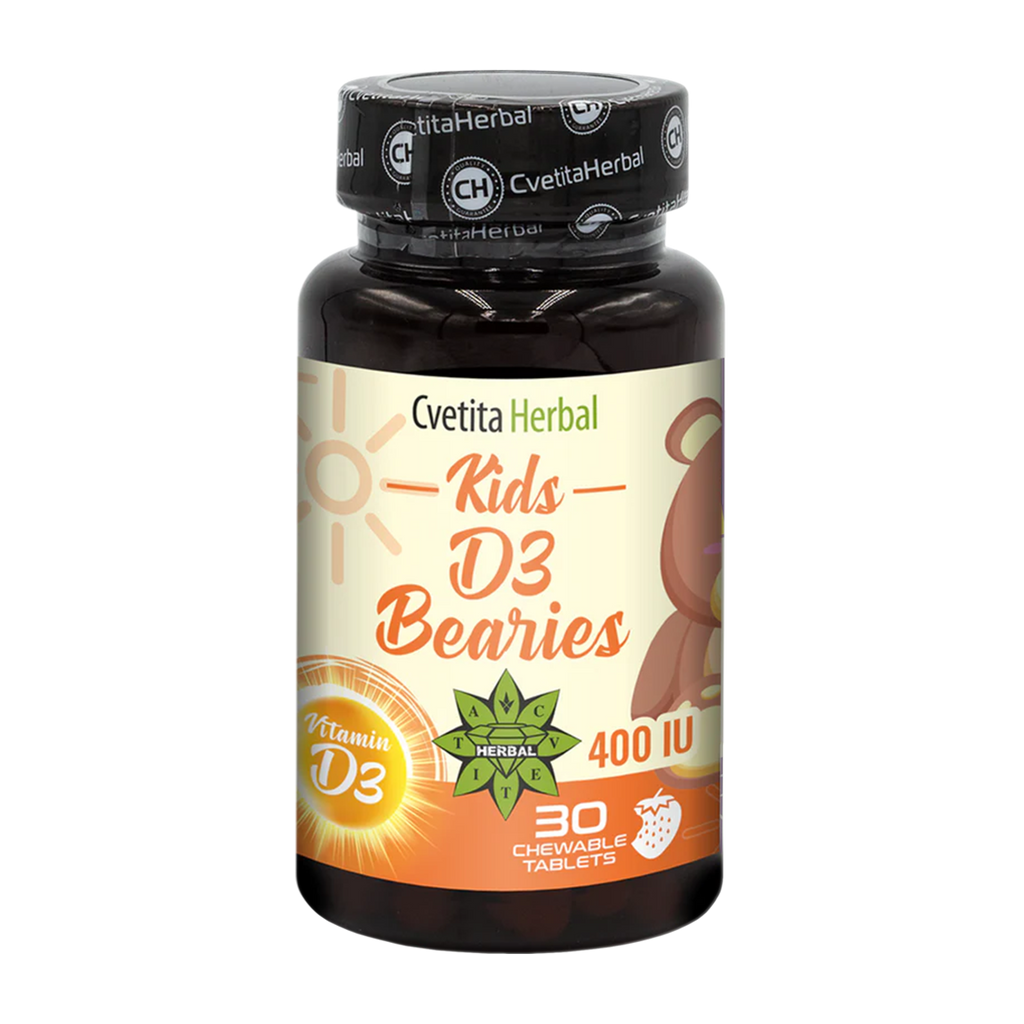 Vitamin D3 pro děti - Kids D3 Bearies (30 tablet x 600 IU)