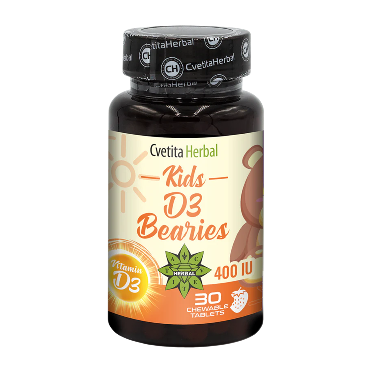 Vitamin D3 pro děti - Kids D3 Bearies (30 tablet x 600 IU)