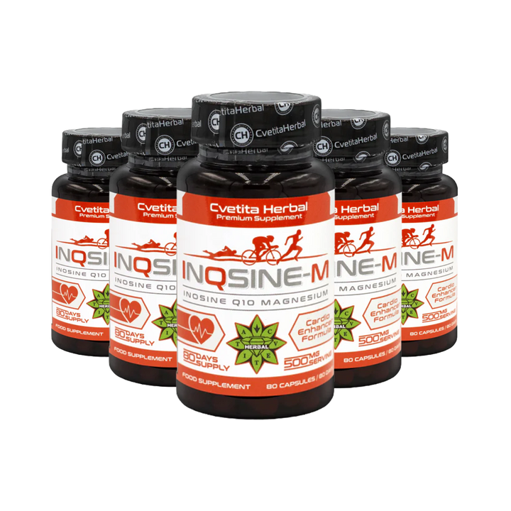 Inosin, koenzym Q10, hořčík - Vegetariánský (80 kapslí x 500 mg)