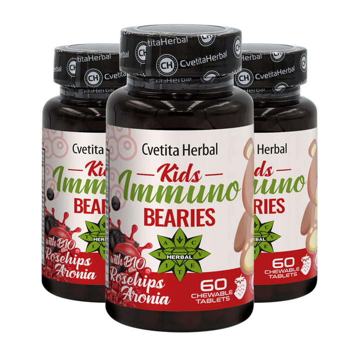 Dětský stimulátor imunity "Šípky" - Kids Immuno Bearies (30 tablet)