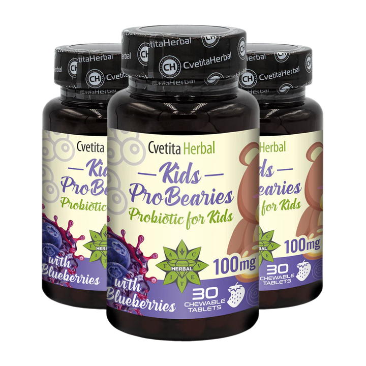 Dětské probiotikum "Borůvky" - Kids ProBearies (30 tablet)