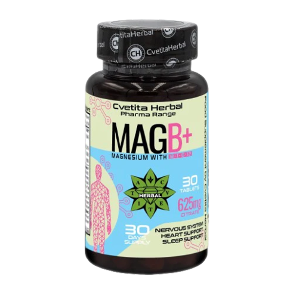 Hořčík s vitamínovým komplexem B - B1, B6, B12 (30 tablet)