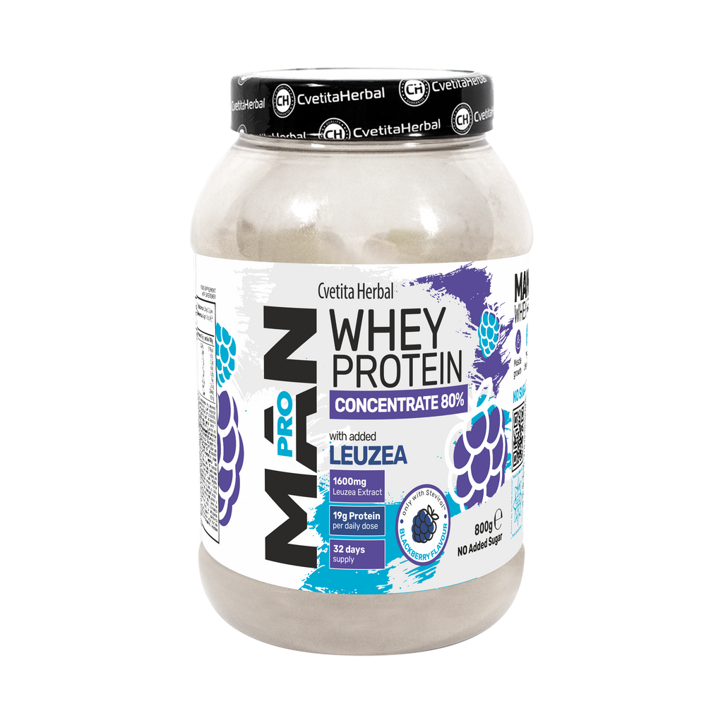 Whey Protein s Leuzea a papájovými enzymy - MAN PRO WHEY CONCENTRATE (800 gr)
