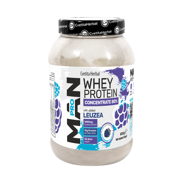 Whey Protein s Leuzea a papájovými enzymy - MAN PRO WHEY CONCENTRATE (800 gr)
