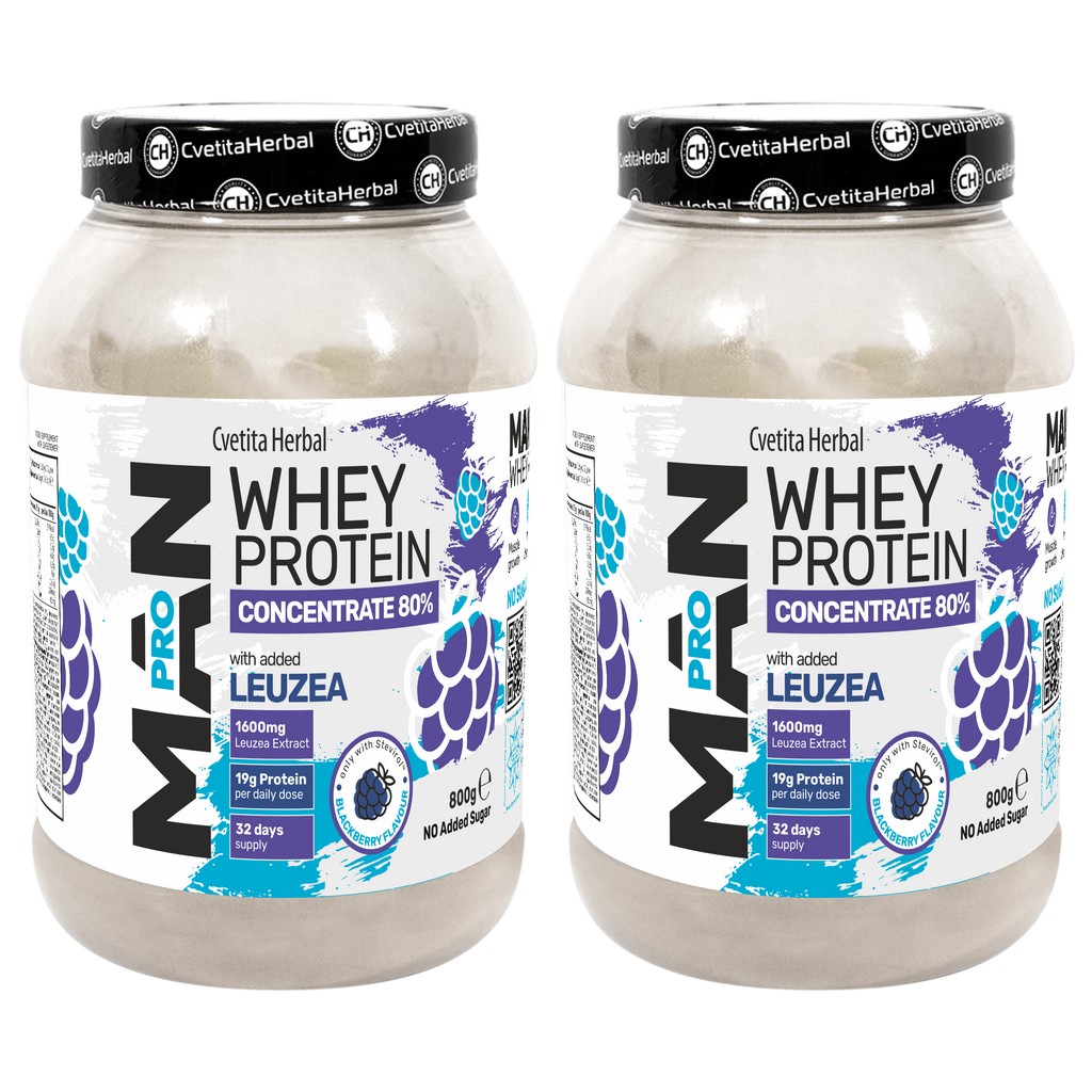 Whey Protein s Leuzea a papájovými enzymy - MAN PRO WHEY CONCENTRATE (800 gr)