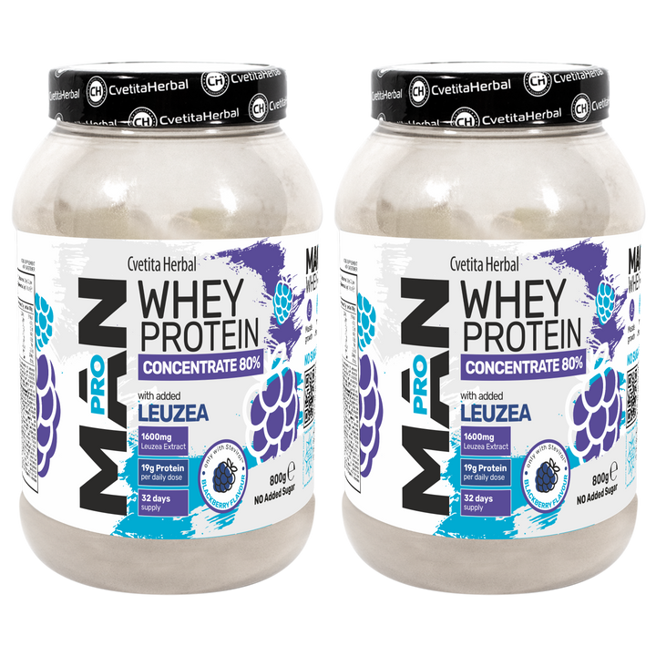 Whey Protein s Leuzea a papájovými enzymy - MAN PRO WHEY CONCENTRATE (800 gr)