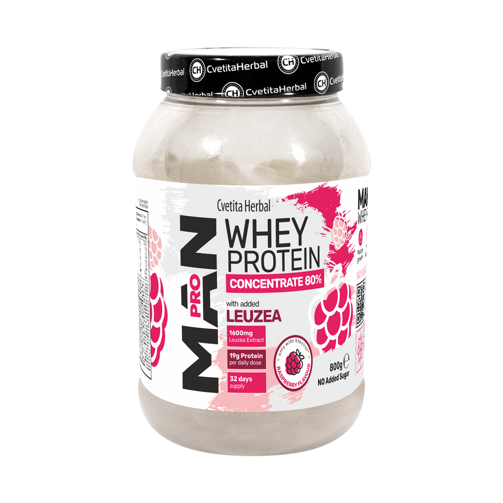 Whey Protein s Leuzea a papájovými enzymy - MAN PRO WHEY CONCENTRATE (800 gr)