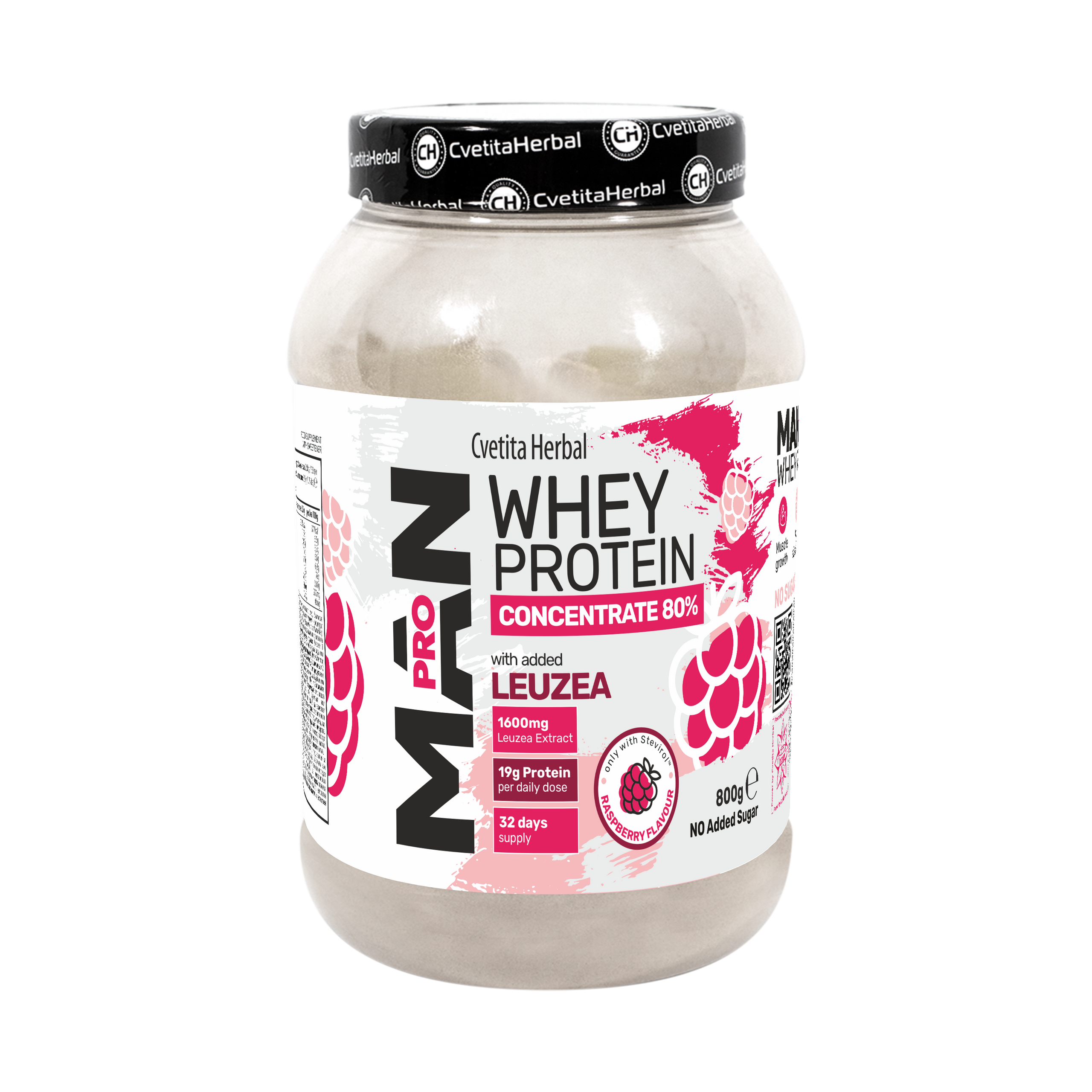 Whey Protein s Leuzea a papájovými enzymy - MAN PRO WHEY CONCENTRATE (800 gr)
