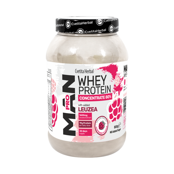 Whey Protein s Leuzea a papájovými enzymy - MAN PRO WHEY CONCENTRATE (800 gr)