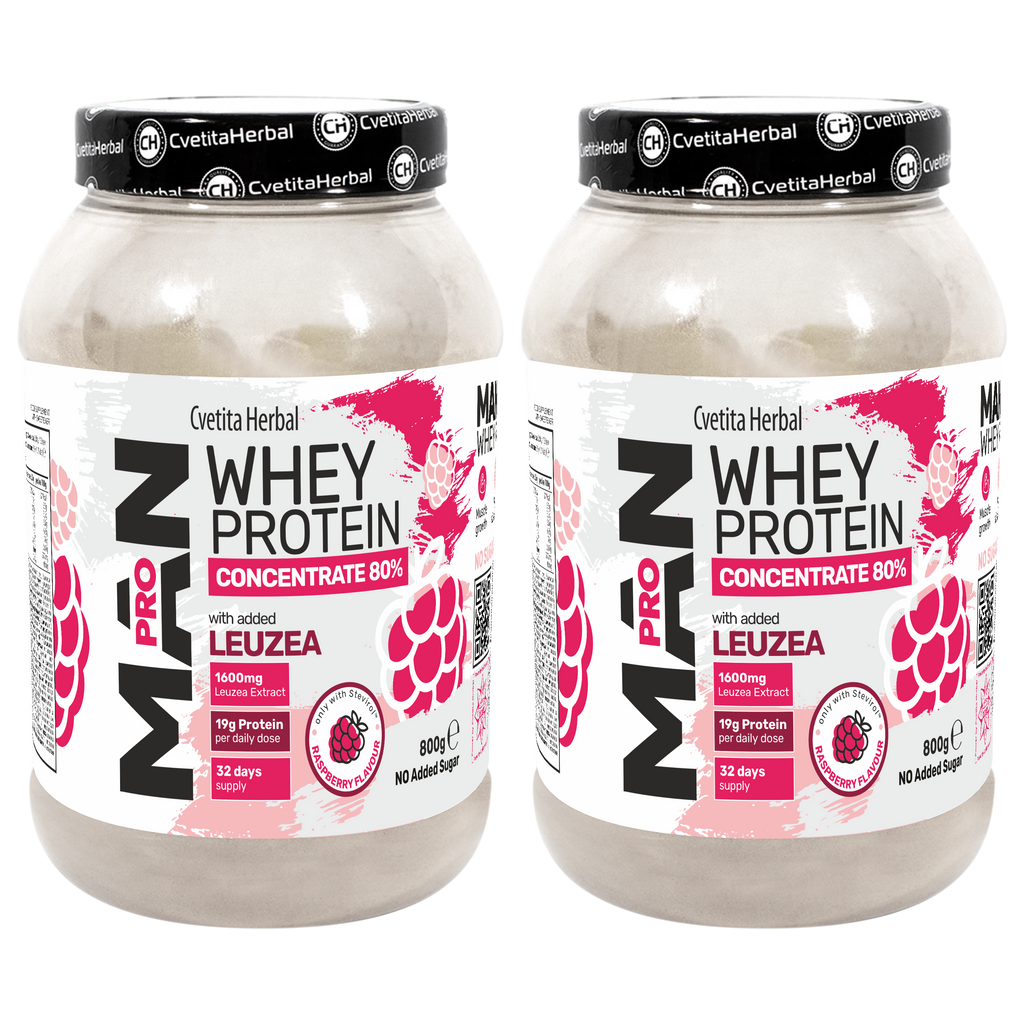 Whey Protein s Leuzea a papájovými enzymy - MAN PRO WHEY CONCENTRATE (800 gr)