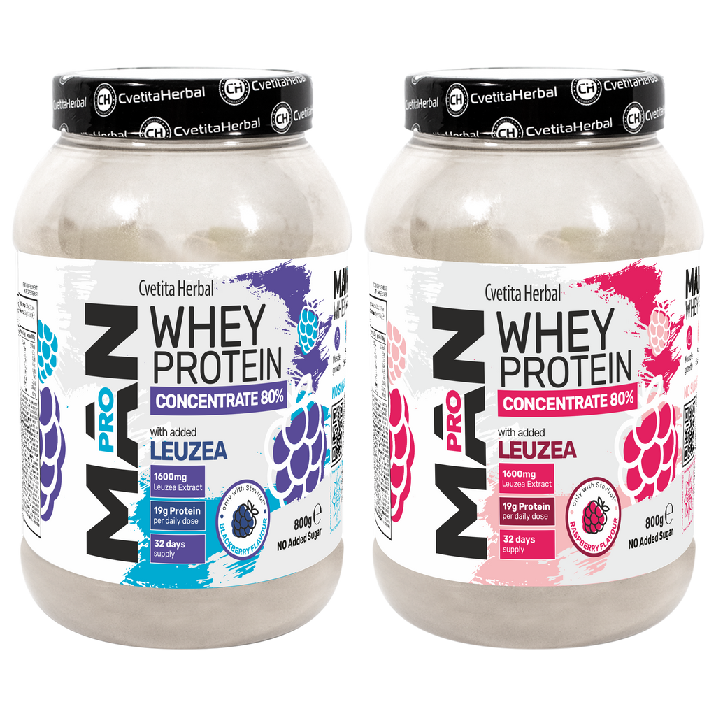 Whey Protein s Leuzea a papájovými enzymy - MAN PRO WHEY CONCENTRATE (800 gr)