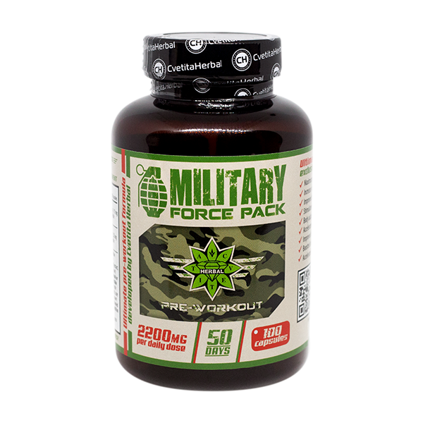 Byliny a aminokyseliny - Military Force Pack (100 kapslí x 1100 mg)