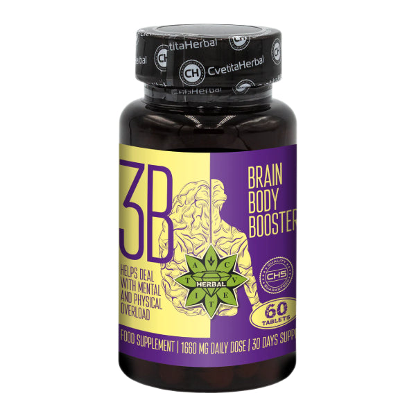 Taurin a sibiřský ženšen - Brain Body Booster (60 tablet x 1660 mg)
