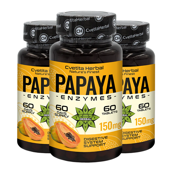 Enzymy z papáji (60 tablet x 150 mg)