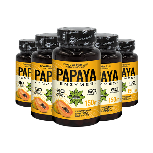 Enzymy z papáji (60 tablet x 150 mg)