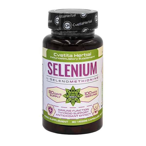 Selen (Se) - vegetariánské (80 kapslí x 100 mcg)