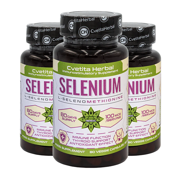 Selen (Se) - vegetariánské (80 kapslí x 100 mcg)
