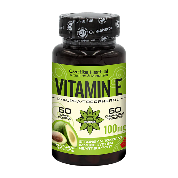 Vitamin E - Chewable (60 tablet x 100 mg)
