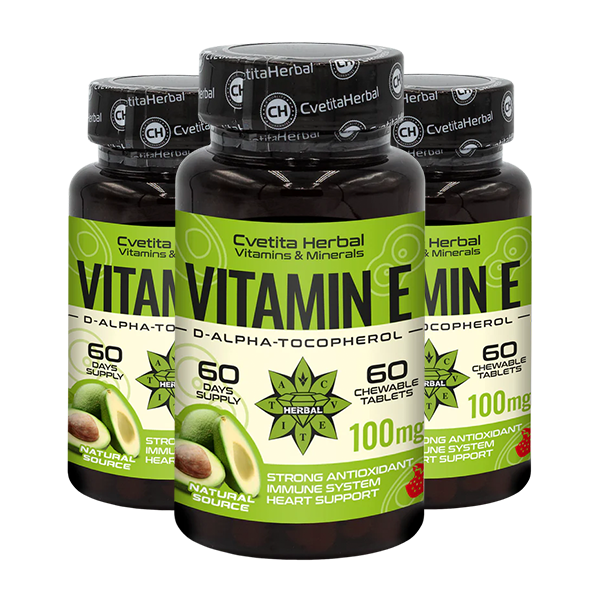 Vitamin E - Chewable (60 tablet x 100 mg)
