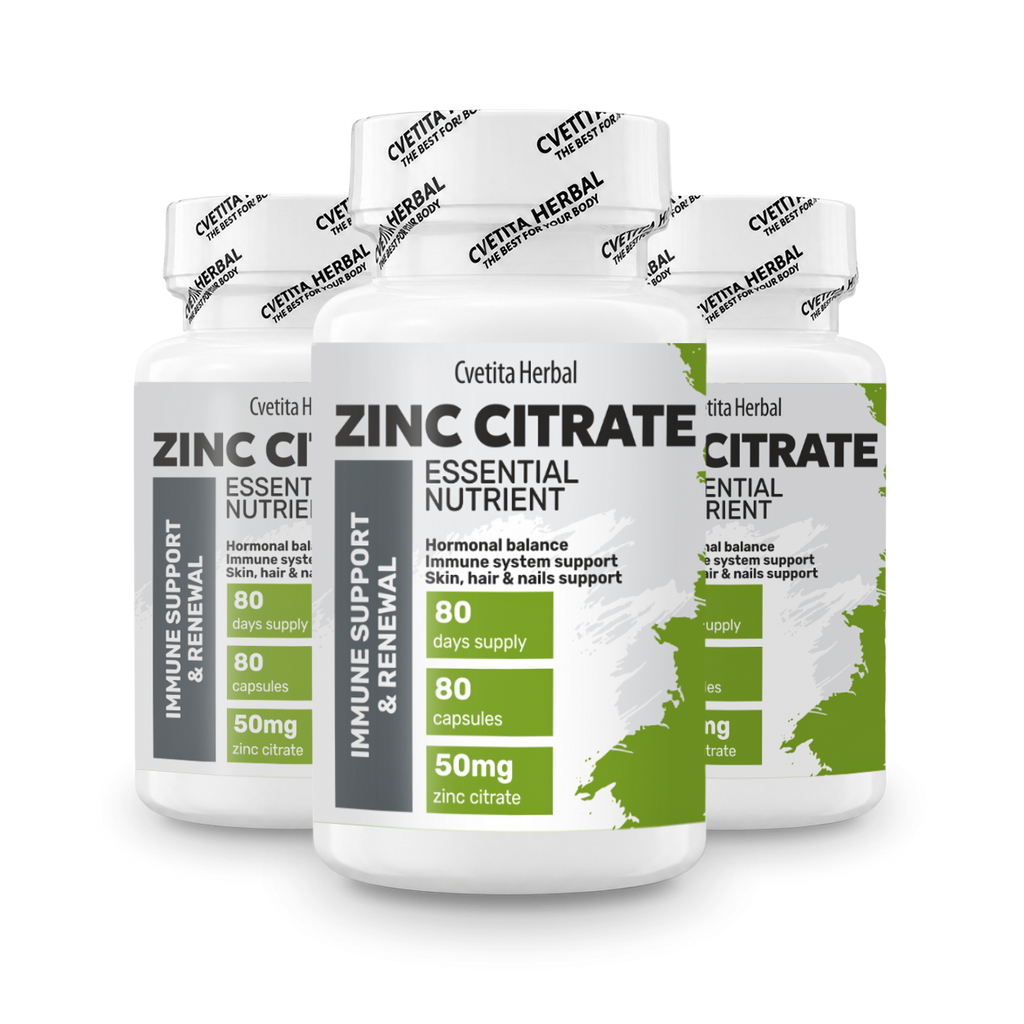 Citrát zinku - Zinek (80 kapslí x 50 mg)