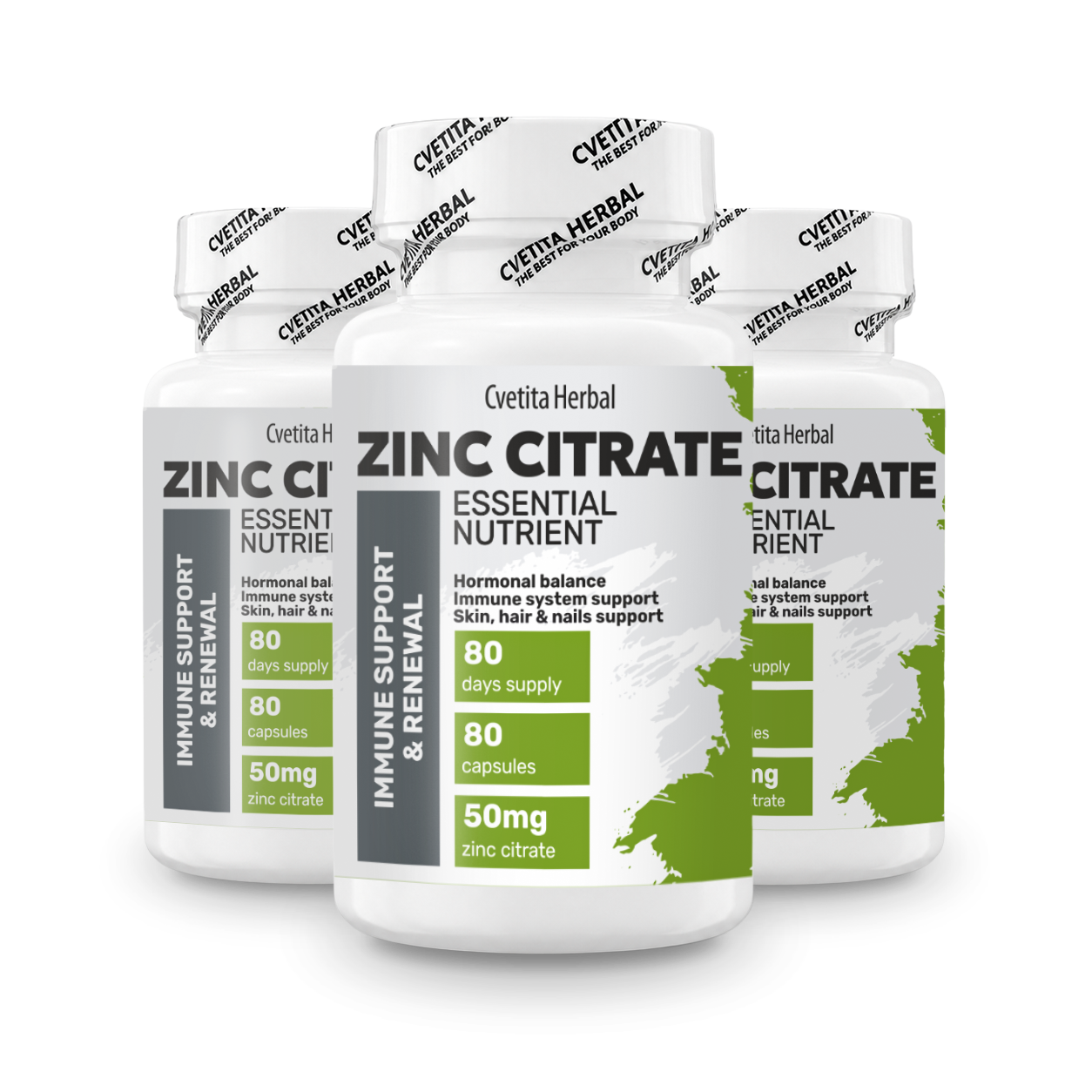 Citrát zinku - Zinek (80 kapslí x 50 mg)