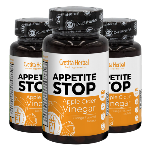 Apple Cider Vinegar "Orange" - Appetite Stop (60 tablet)
