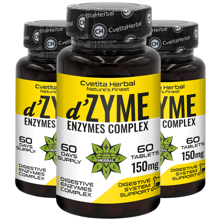 Multi-enzymový komplex d'Zyme - d'Zyme (60 tablet x 150 mg)