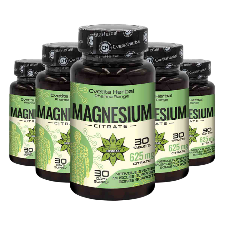 Magnesium Citrate 625mg - Citrát hořečnatý - 30 tablet