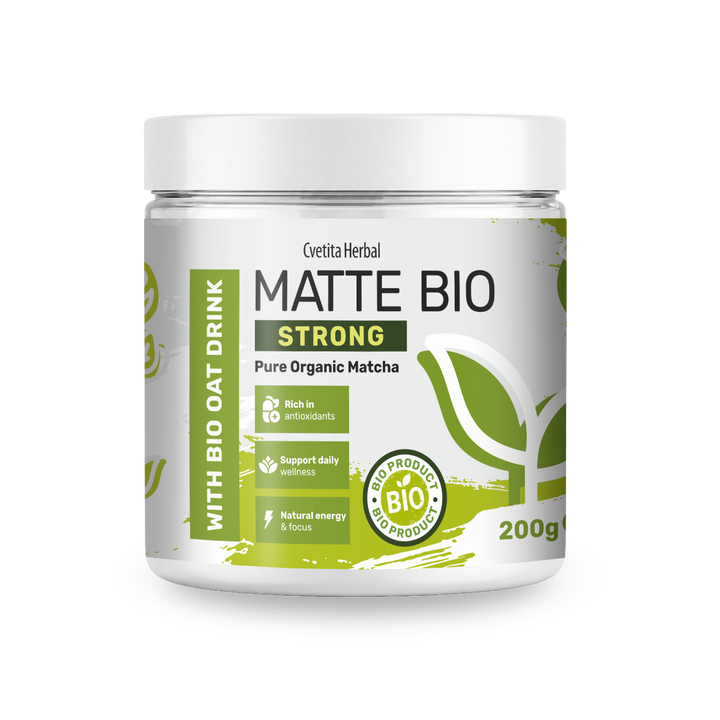 Matte Bio Strong - bio matcha prášek 200 g od Cvetita Herbal