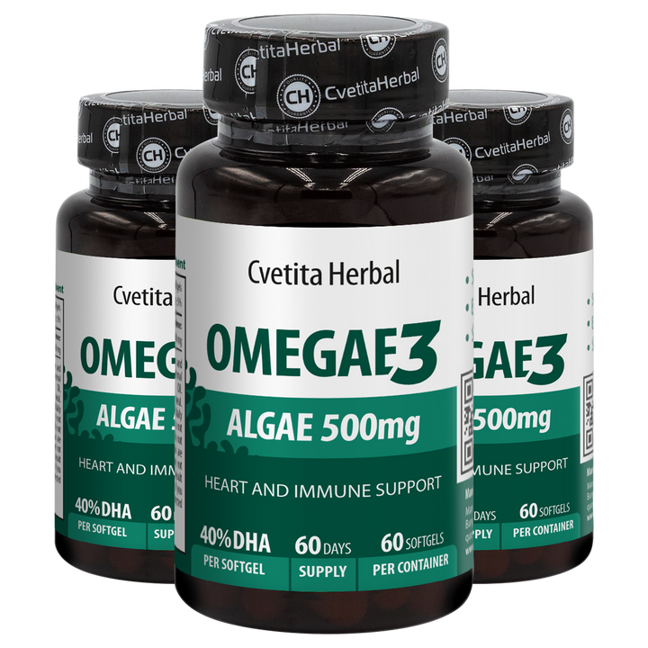Omega 3 Algae Softgel - Omegae3 (60 / 40 kapslí)