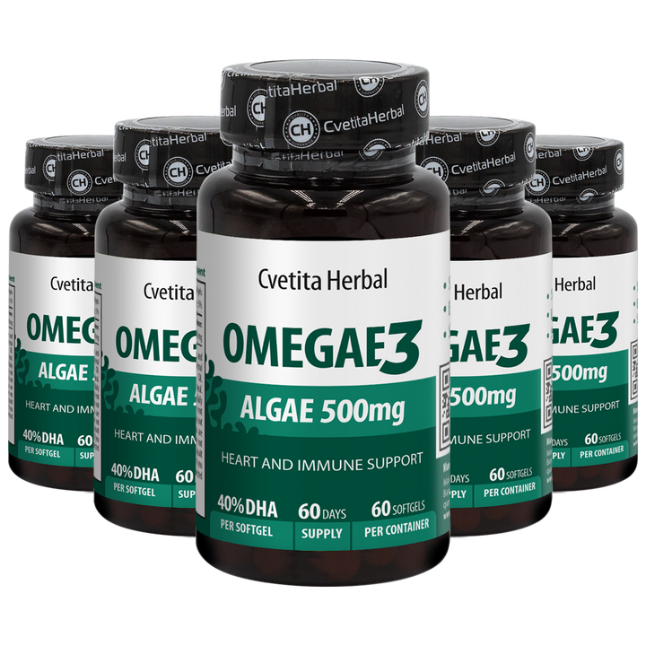 Omega 3 Algae Softgel - Omegae3 (60 / 40 kapslí)