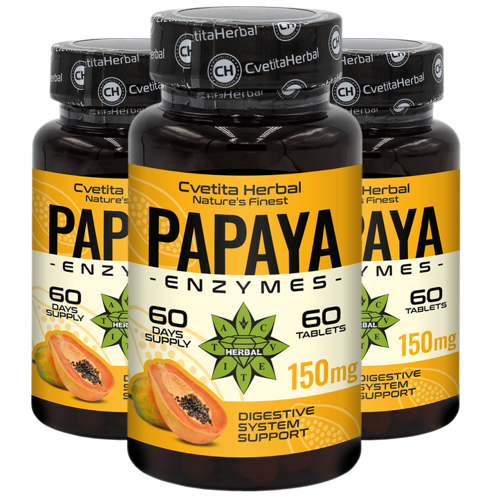 Enzymy z papáji (60 tablet x 150 mg)