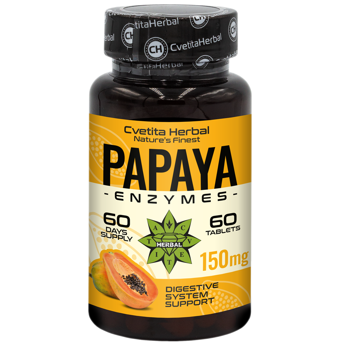 Enzymy z papáji (60 tablet x 150 mg)
