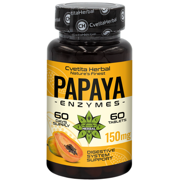 Enzymy z papáji (60 tablet x 150 mg)